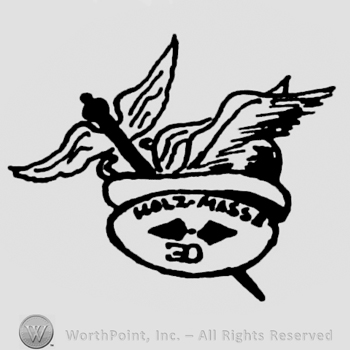 a hat with wings and a pin with wings