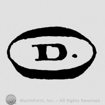 a capital D inside an oval