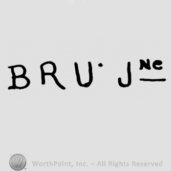 the text BRU Jne in uppercase letters