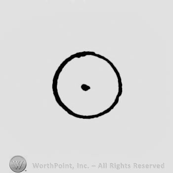 a circle with a dot in the middle
