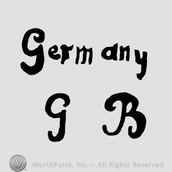 the text Germany GB in handwriting