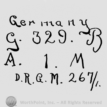 the text Germany G 329 B A1M DRGM 267/1
