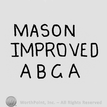 "Mason Improved ABGA" written with uppercase letters on three lines