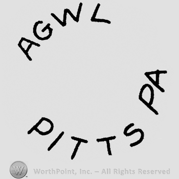 "AGWL Pitts PA" written with uppercase letters in a circle shape