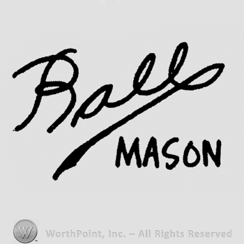 "Ball Mason" written on two rows