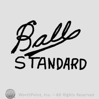 "Ball" handwritten signature-like, "Standard" written below with uppercase letters