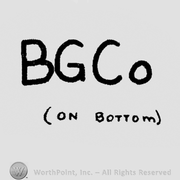 Initials "BGCo (on bottom)"