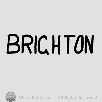 "Brighton" written with uppercase letters