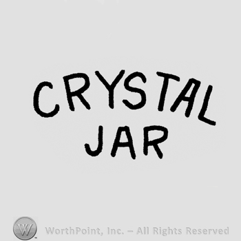 "Crystal Jar" written with uppercase letters