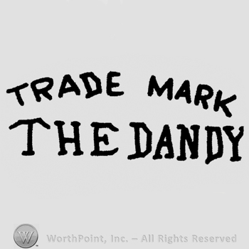 "Trade Mark The Dandy" written with uppercase letters