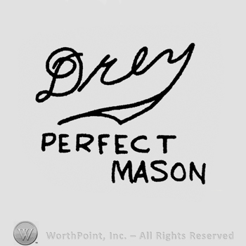 "Drey" handwritten signature-like, "perfect Mason" written with uppercase letters