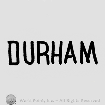 "Durham" written with uppercase letters