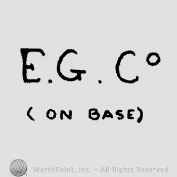 "E.G. Co (on base)" written with uppercase letters