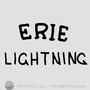 "Erie Lightning" written with uppercase letters