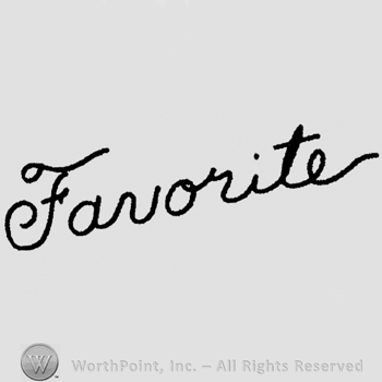 "Favorite" handwritten signature-like