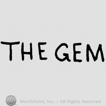 "The Gem" written with uppercase letters