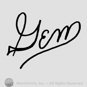 "Gem" handwritten signature-like
