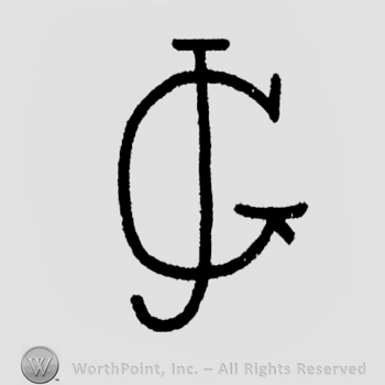 Capital overlapped "GJ"