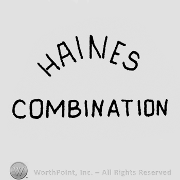 "Haines Combination" written with uppercase letters