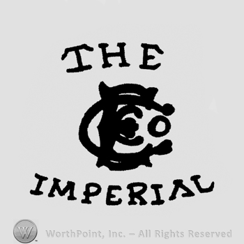 "The Imperial" written with uppercase letters with a complex letter design