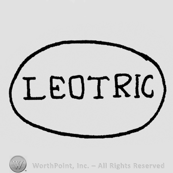 "Leotric" written with uppercase letters in an oval