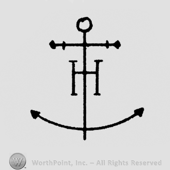 Anchor with capital "H" over it
