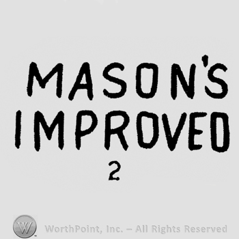 "Mason's Improved 2" written with uppercase letters
