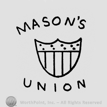"Mason's Union" written with uppercase letters and a shield