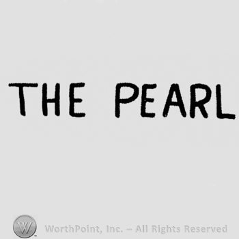 "The Pearl" written with uppercase letters