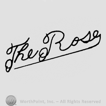 "The Rose" handwritten signature-like