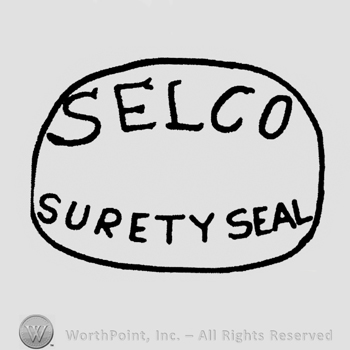 "Selco Surety Seal" written with uppercase letters in an oval