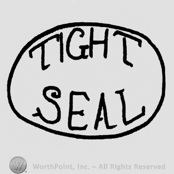 "Tight Seal" written with uppercase letters in an oval