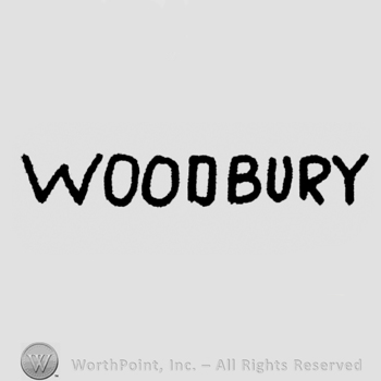 "Woodbury" written with uppercase letters