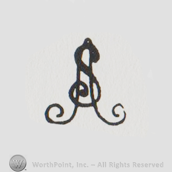 the initials AS handwritten and overlappring