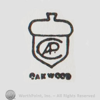 an acorn with CAP written inside and above Oakwood written with uppercase letters