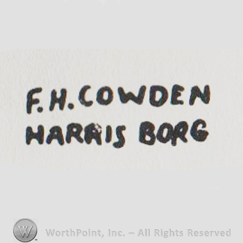 the text FH COWDEN HARRIS BORG in uppercase letters