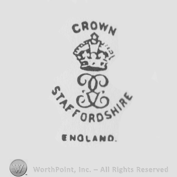 Crown, Crown Staffordshire written with uppercase letters