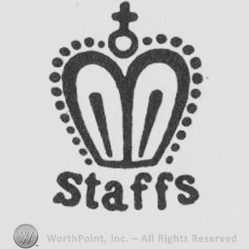 Crown, Staffs written with lowercase letters