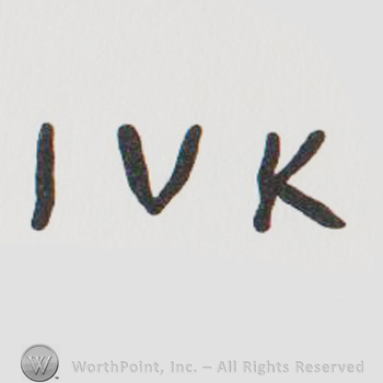 the letters IVK in uppercase