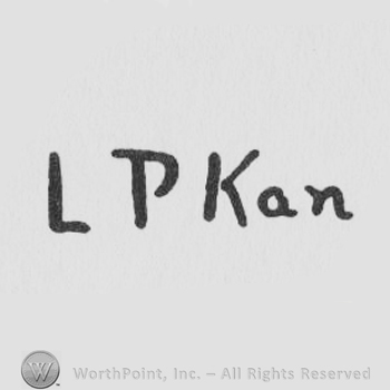 the initials LP and the word Kan