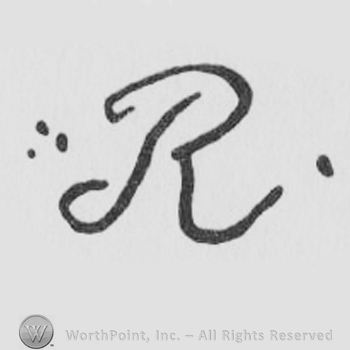 a capital R in handwriting
