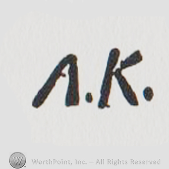 the initials AK