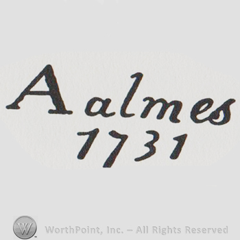 the word AALMES above the number 1731
