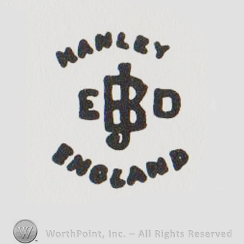 the initials EJBD surrounded bu the words Hanley England