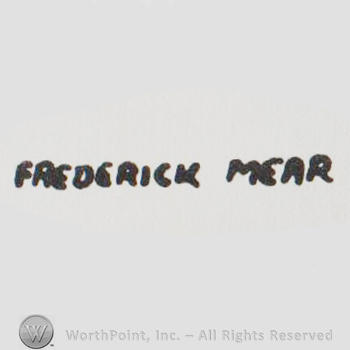 FREDERICK MEAR in uppercase letters