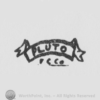 banner with PLUTO on it above  F C Co
