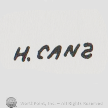 the name H Cans in uppercase