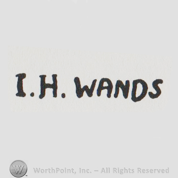 the name I H Wands in uppercase