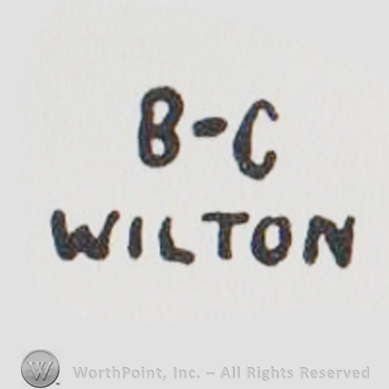 the letters BC separated by a hyphen above the word WILTON