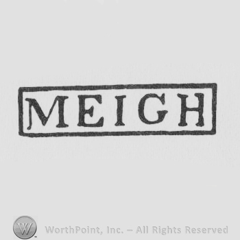 a rectangle with MEIGH inside